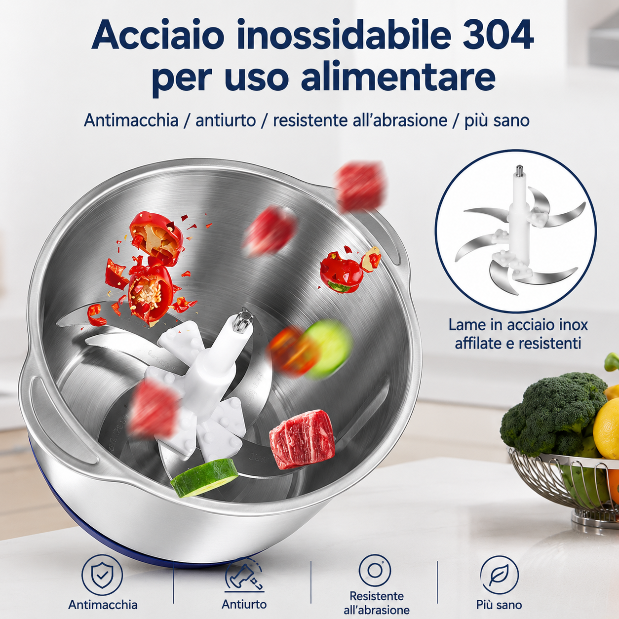 Robot da cucina elettrico multifunzione