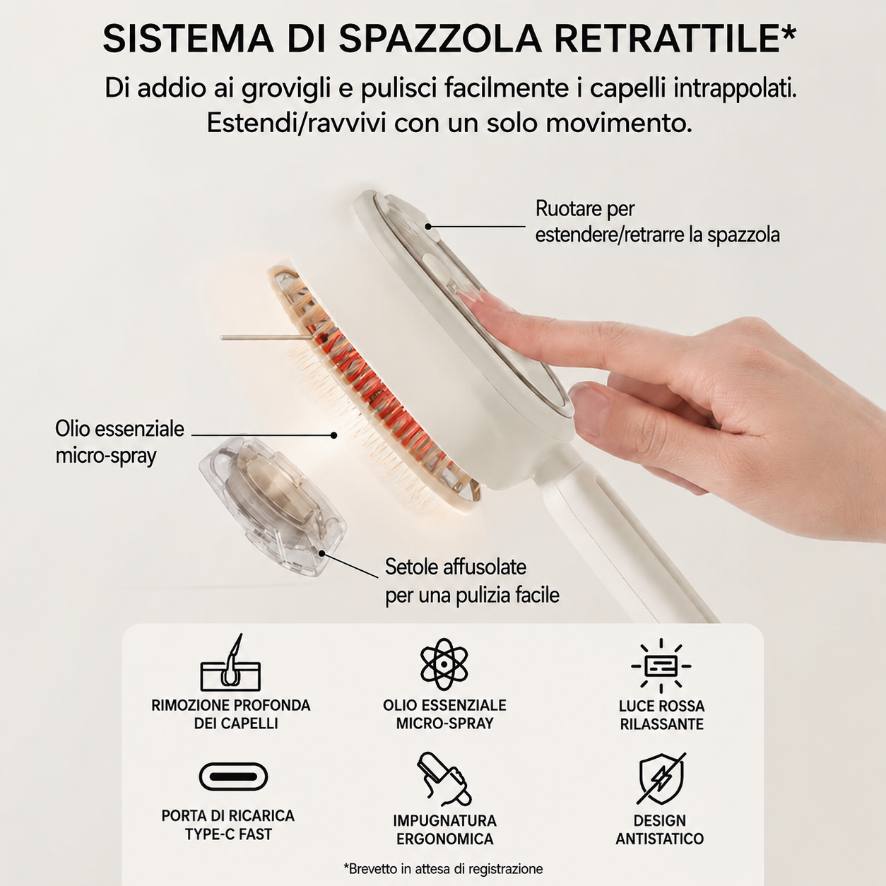 spazzola elettrica a vapore